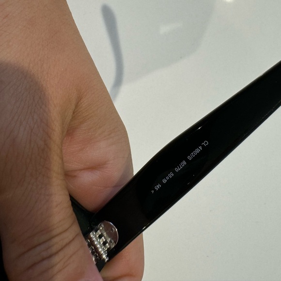 Celine Sunglasses Black Angular Shape - Picture 3 of 3